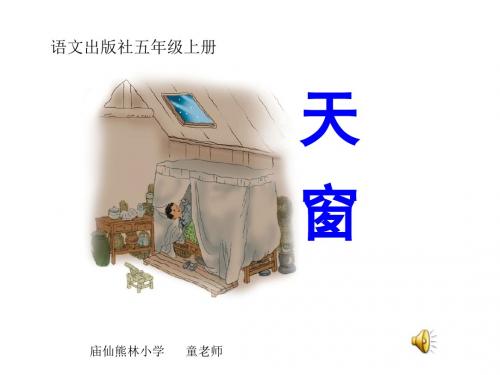 语文s版五年级上册 天窗 ppt课件