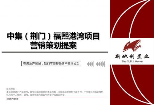 中集荆门掇刀项目策划提案20150401