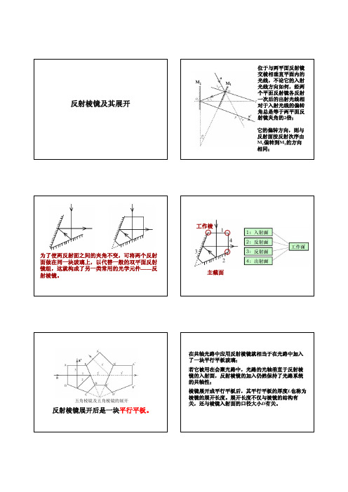 反射棱镜及其展开