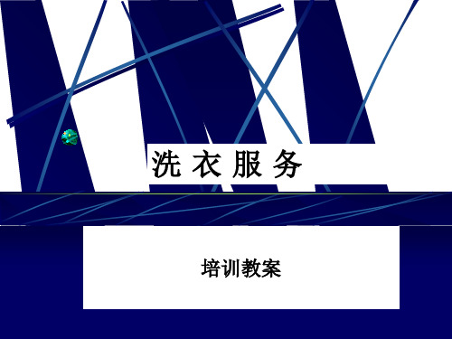 洗衣服务培训教案PPT(18张)