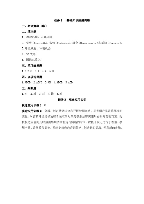 国际市场营销理论与实训(第二版)人大版习题答案3-10章