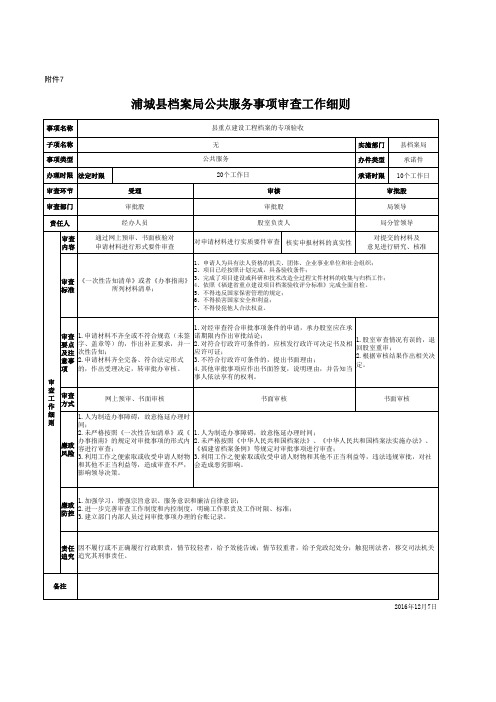公共服务事项审查工作细则7
