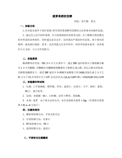 菠萝果酒