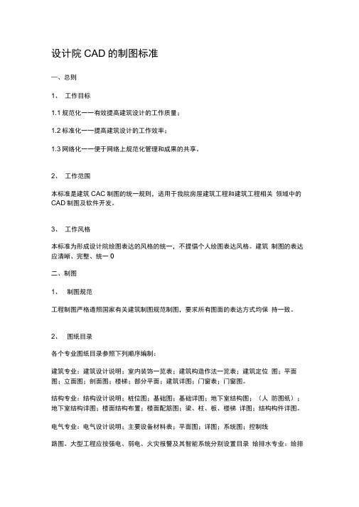 设计院制图标准