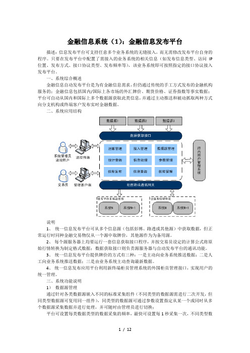 金融信息系统