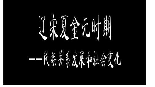人教部编版历史七年级下册第二单元民族关系发展和社会变化复习课件(共41张PPT)
