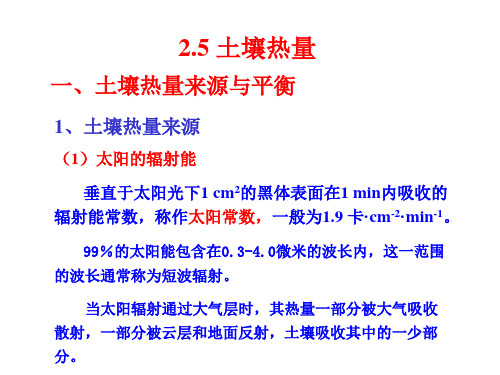 土壤热量介绍