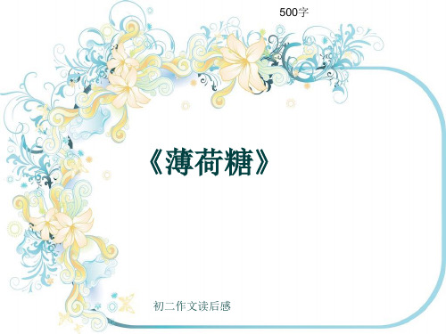 初二作文读后感《《薄荷糖》》500字(共8页PPT)