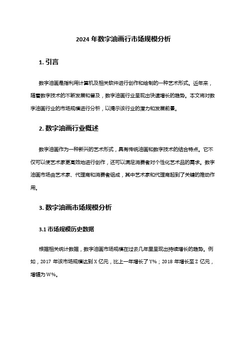 2024年数字油画行市场规模分析