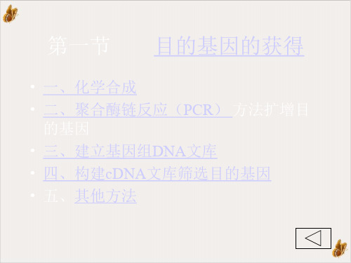 目的基因的分离和克隆PPT课件