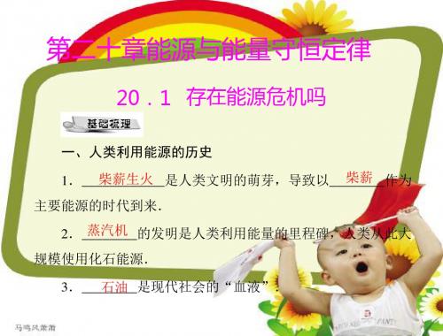 粤教沪科版九年级下册课件(全一册)第二十章20.1存在能源危机吗[配套课件].pptx