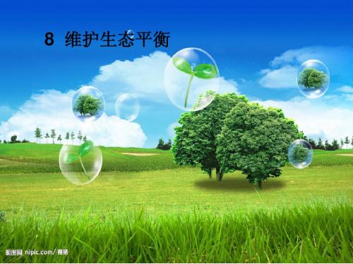 最新小学五年级科学上册《维护生态平衡 》优秀教学课件