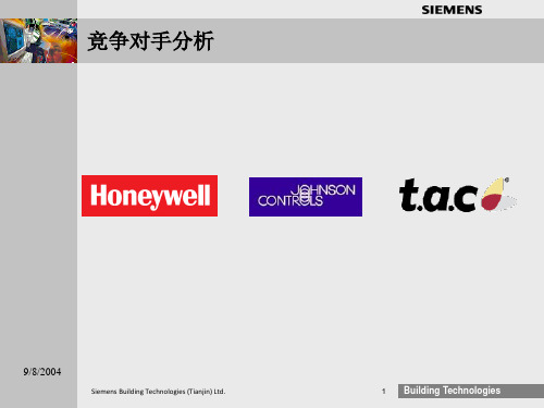 竞争对手-Honeywell,JCL,TAC