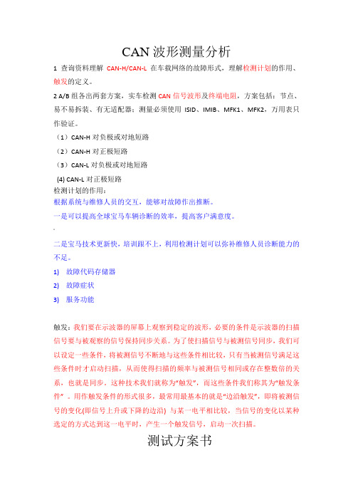 汽车总线-CAN波形测量分析
