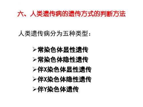 伴性遗传2判断方法ppt课件