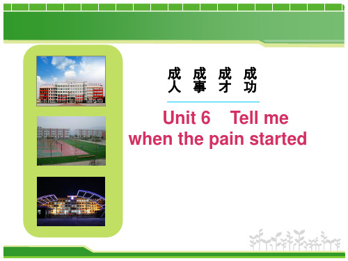 课件 Tell me when the pain started
