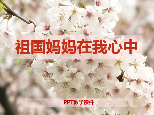 一年级品德__《祖国妈妈在我心中》PPT课件