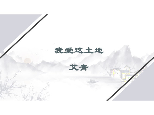 我爱这土地 初中九年级语文教学课件PPT 人教版