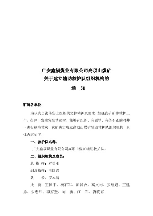 (2—1)辅助救护队文件