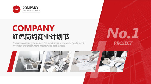 红色简约商业计划书ppt