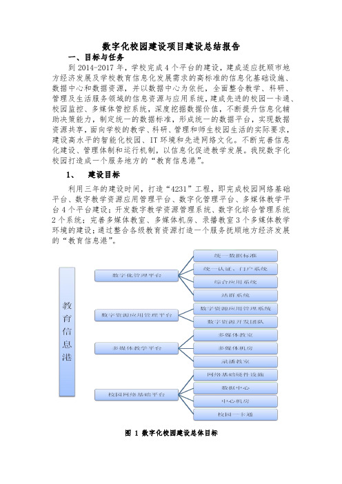 数字化校园建设项目建设总结报告-抚顺职业技术学院