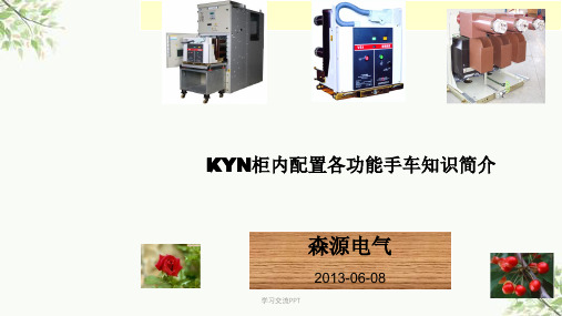 10KV中置柜内各功能手车课件