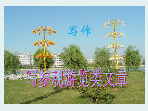 【苏教版】语文八年级上册：写作《写参观游览的文章》ppt课件