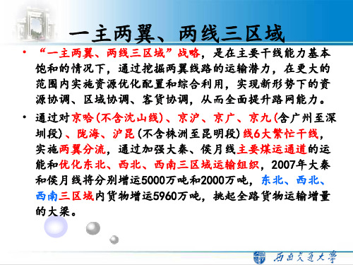 (1)一主两翼、两线三区域