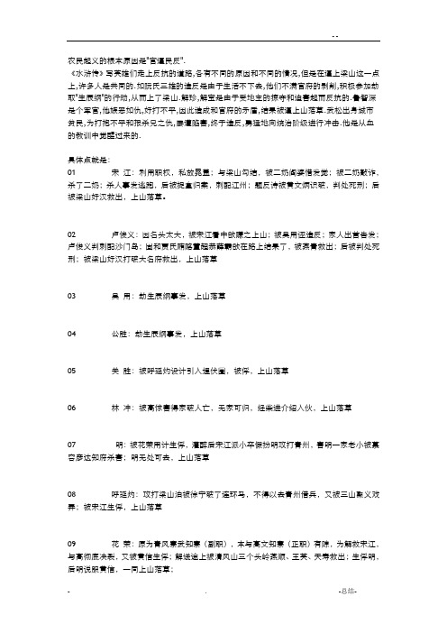 水浒传中农民起义的根本原因
