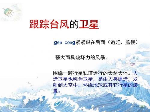 苏教版三下16《跟踪台风的卫星》