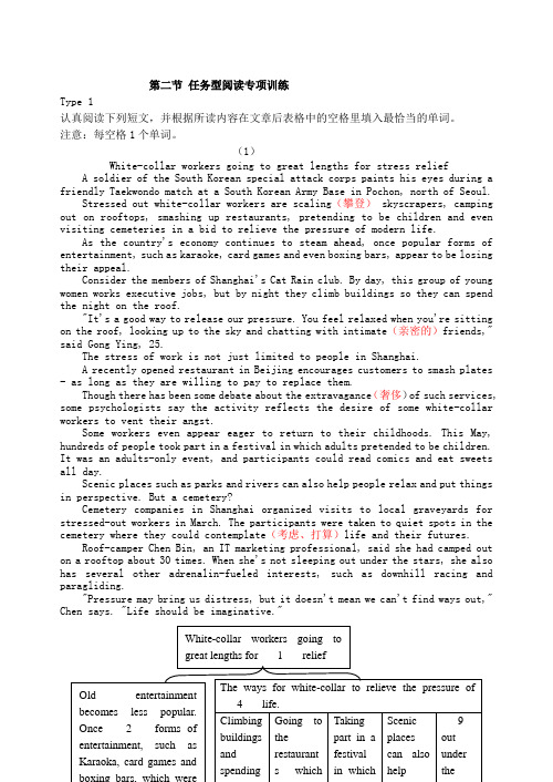 高考英语新题型任务型阅读专项训练30篇Word版