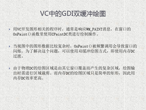 VC中的GDI双缓冲绘图