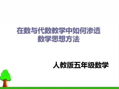 《数与代数》》ppt教材1人教版