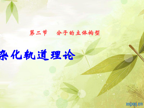 分子的立体构型 杂化轨道