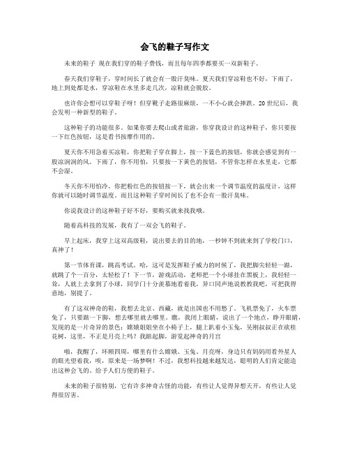 会飞的鞋子写作文