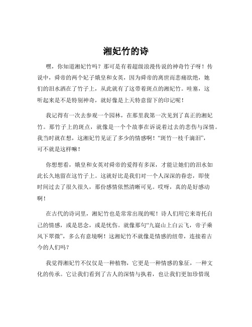 湘妃竹的诗