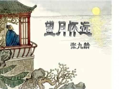 【高中语文】望月怀远ppt精品课件22