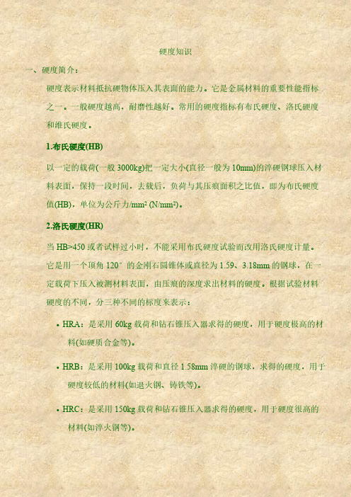 [VIP专享]布氏硬度和洛氏硬度对照表