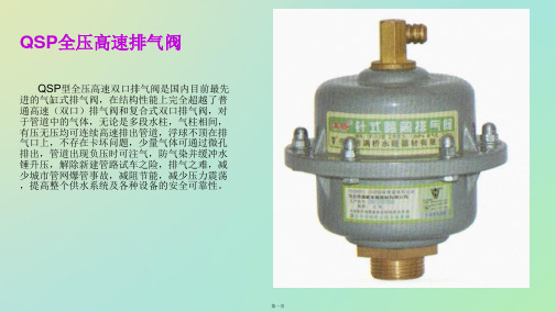 QSP全压高速排气阀完整PPT