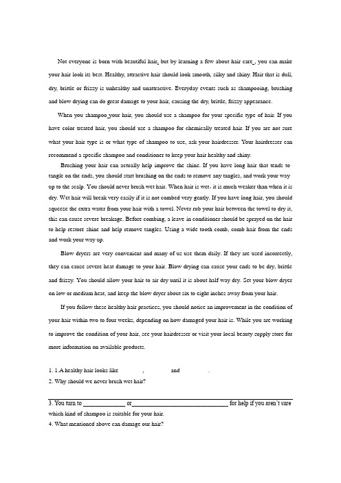 2010年高考英语上海阅读理解新题型复习3