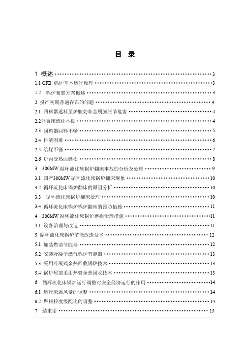 300MW锅炉优化运行