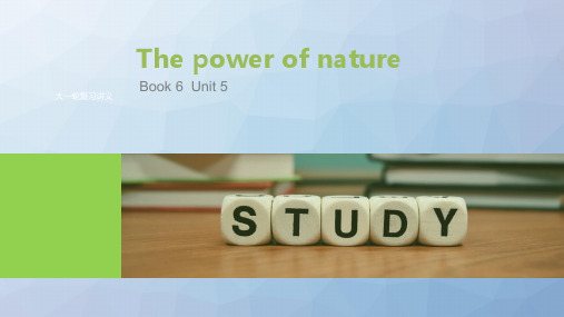 高三英语一轮复习：(浙鲁琼) Unit 5 The power of nature)