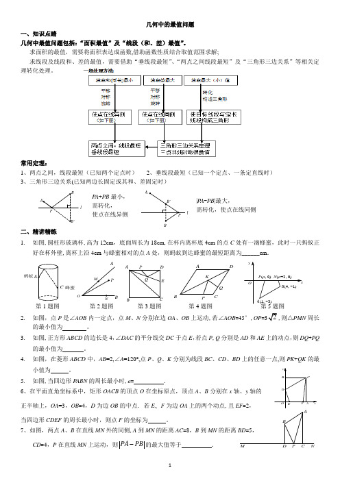 几何中的最值问题