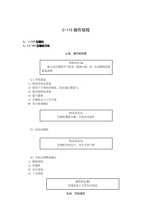 C-115操作规程