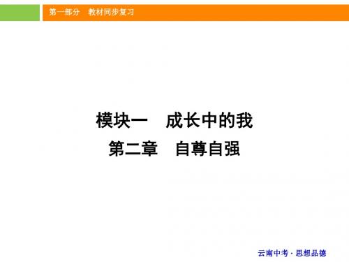 模块一 第二章 自尊自强 (共40张PPT)