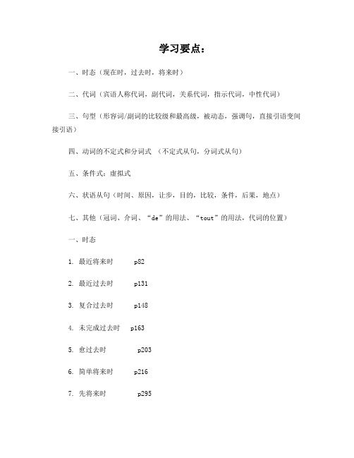 1二外法语考研复习--时态
