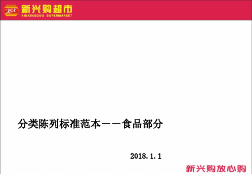 陈列标准食品部分类(超市非常好的培训资料)
