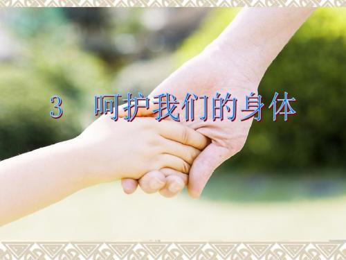 呵护我们的身体课件