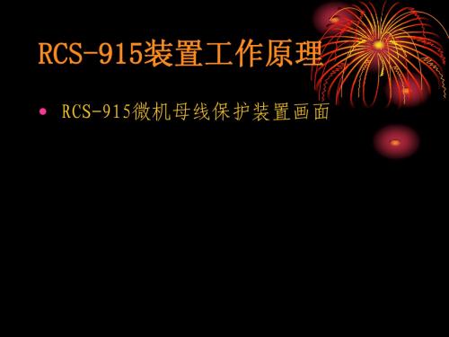 RCS-915装置工作原理