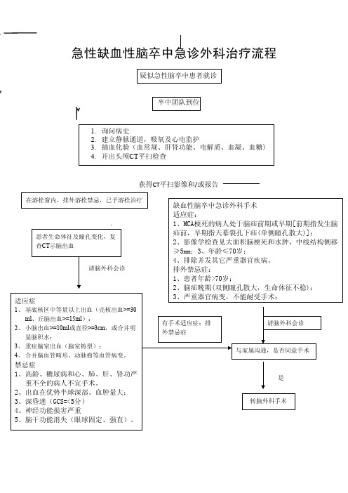 2.06急性缺血性脑卒中急诊外科治疗流程